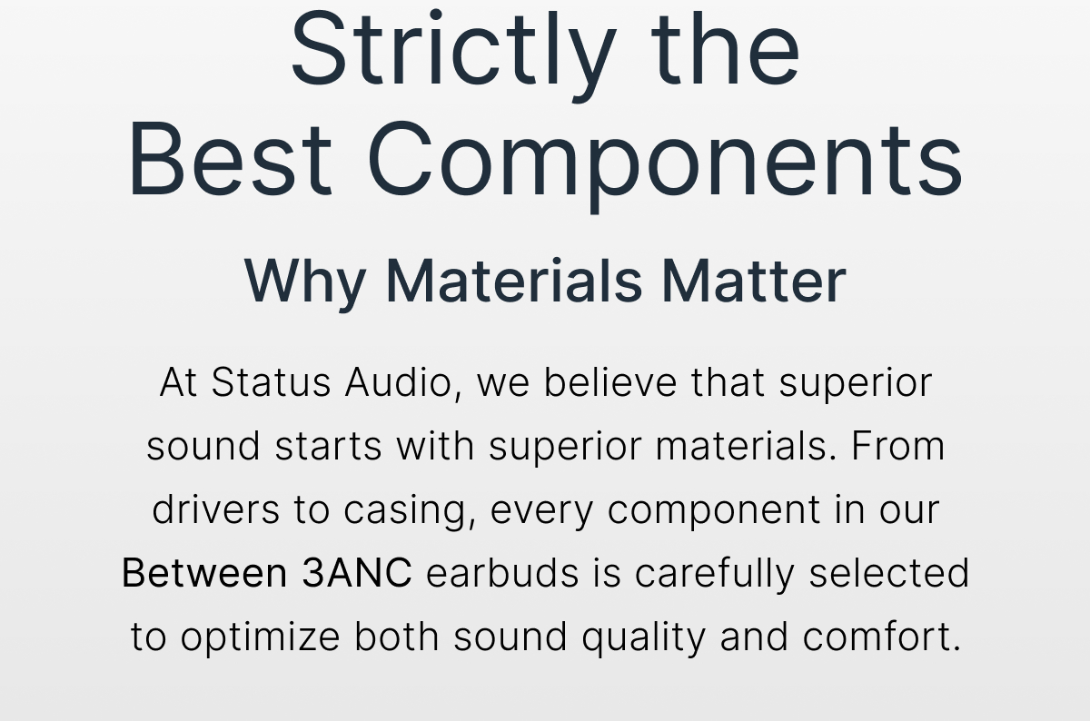 Strictly the Best Components